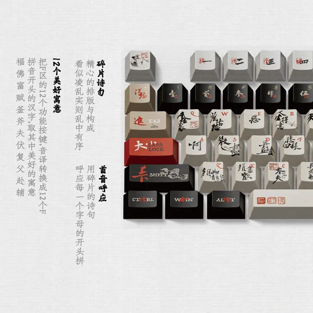 碎片将进酒键帽 2