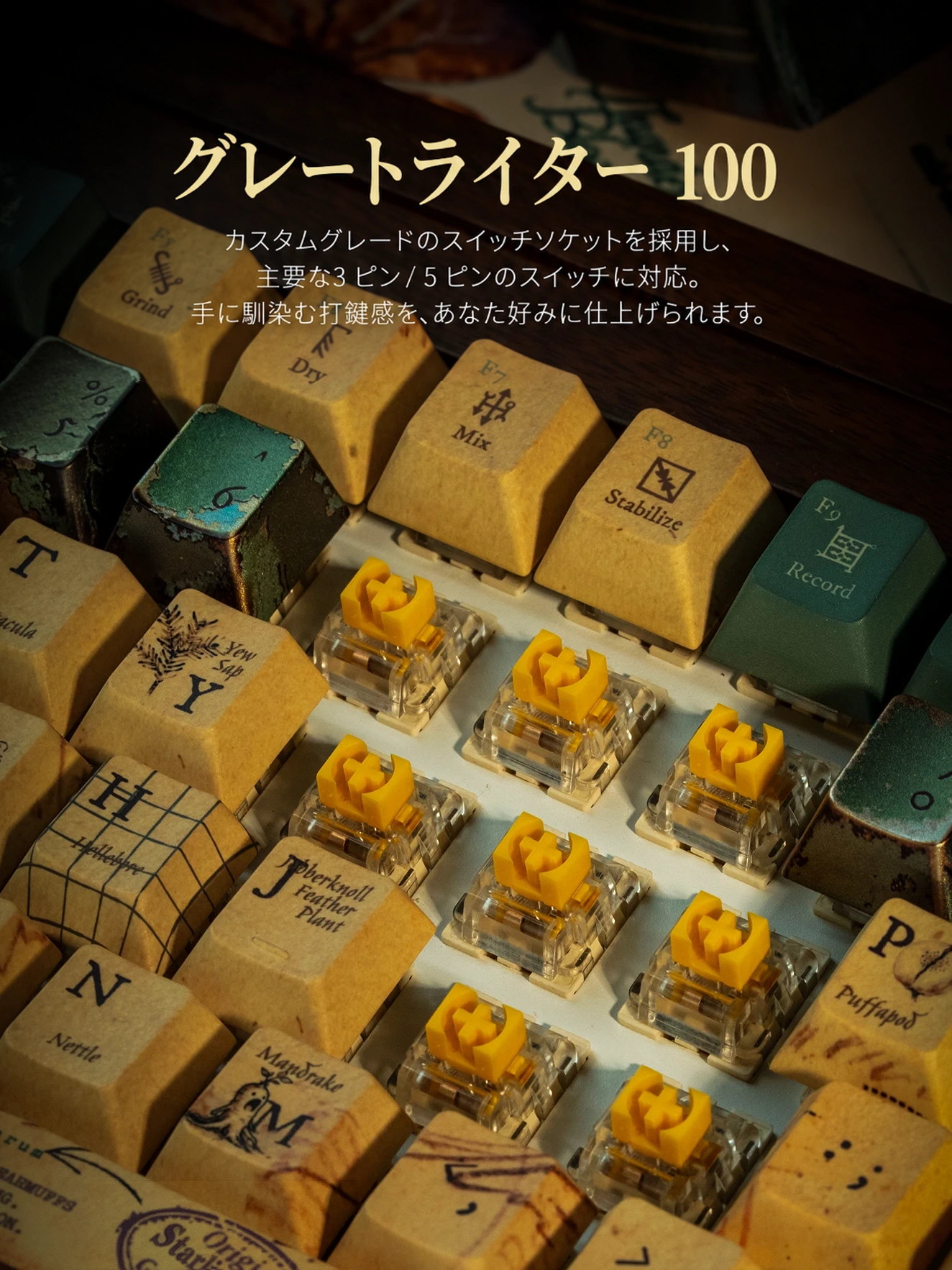 Great Writer 100 キーボードキット 製品詳細 8