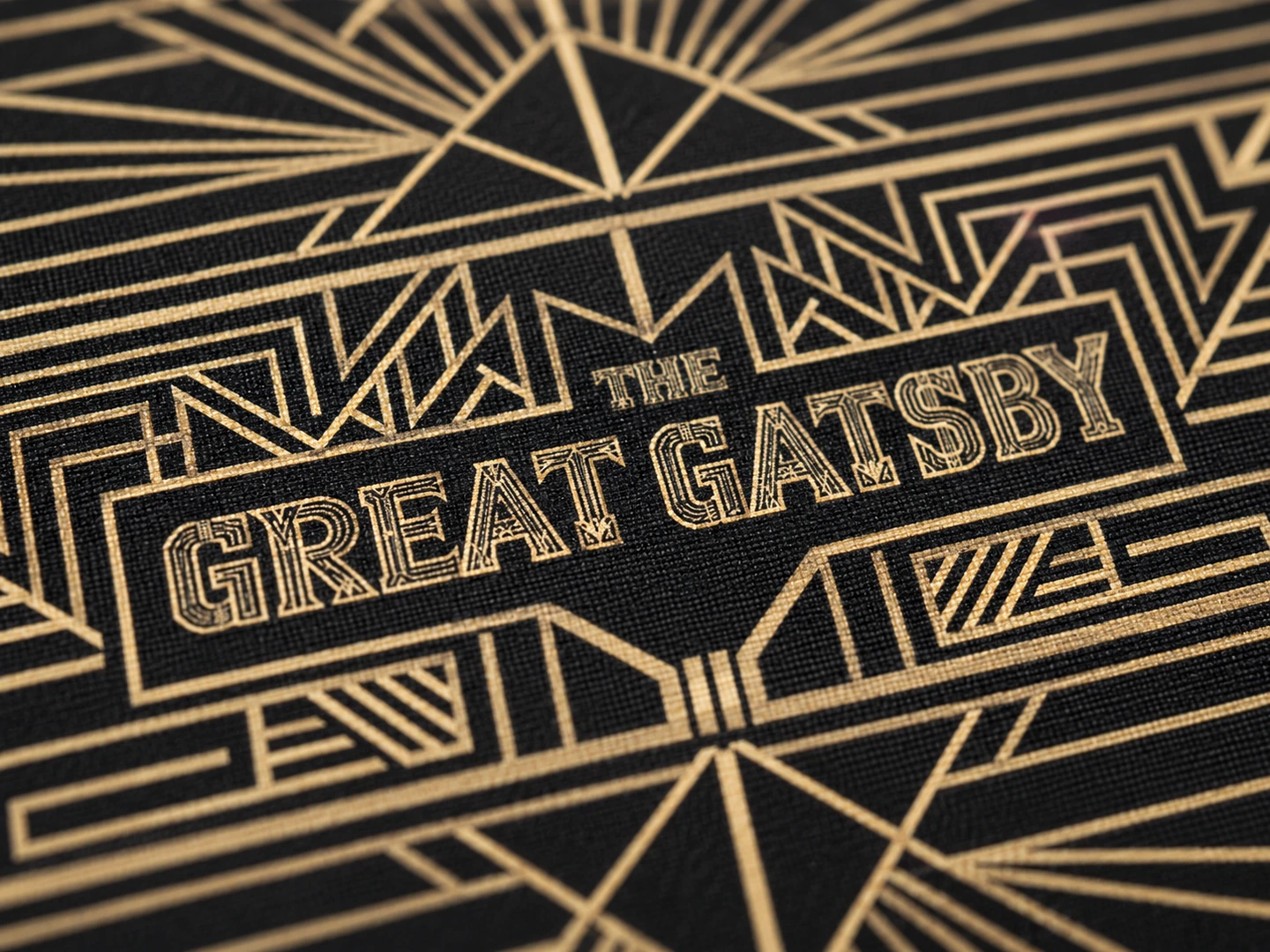 Gatsby's Golden Dream Desk Mat — Surface detail