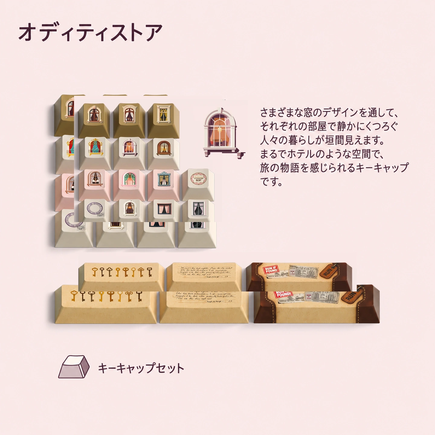 ブダペスト時空脱出ガイド キーキャップセット 5