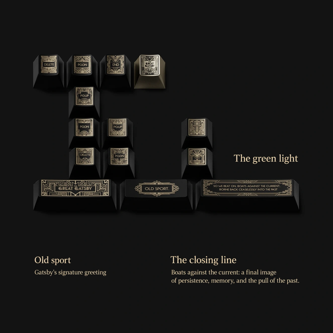 Golden Dream Keycap Set 5