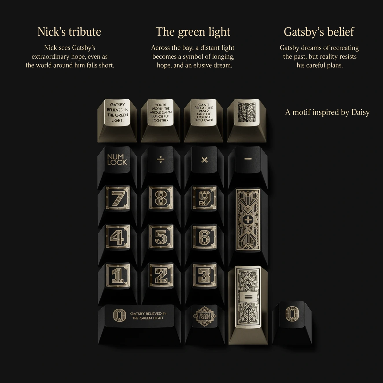 Golden Dream Keycap Set 4