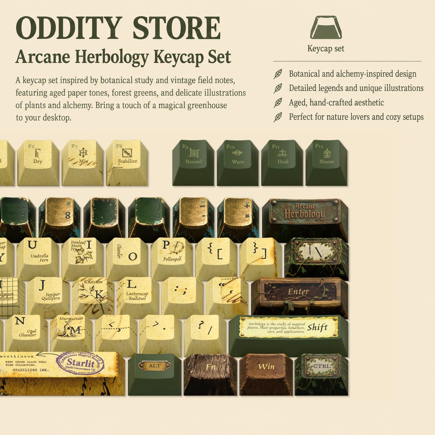 Botanical Conservatory Keycap Set 3
