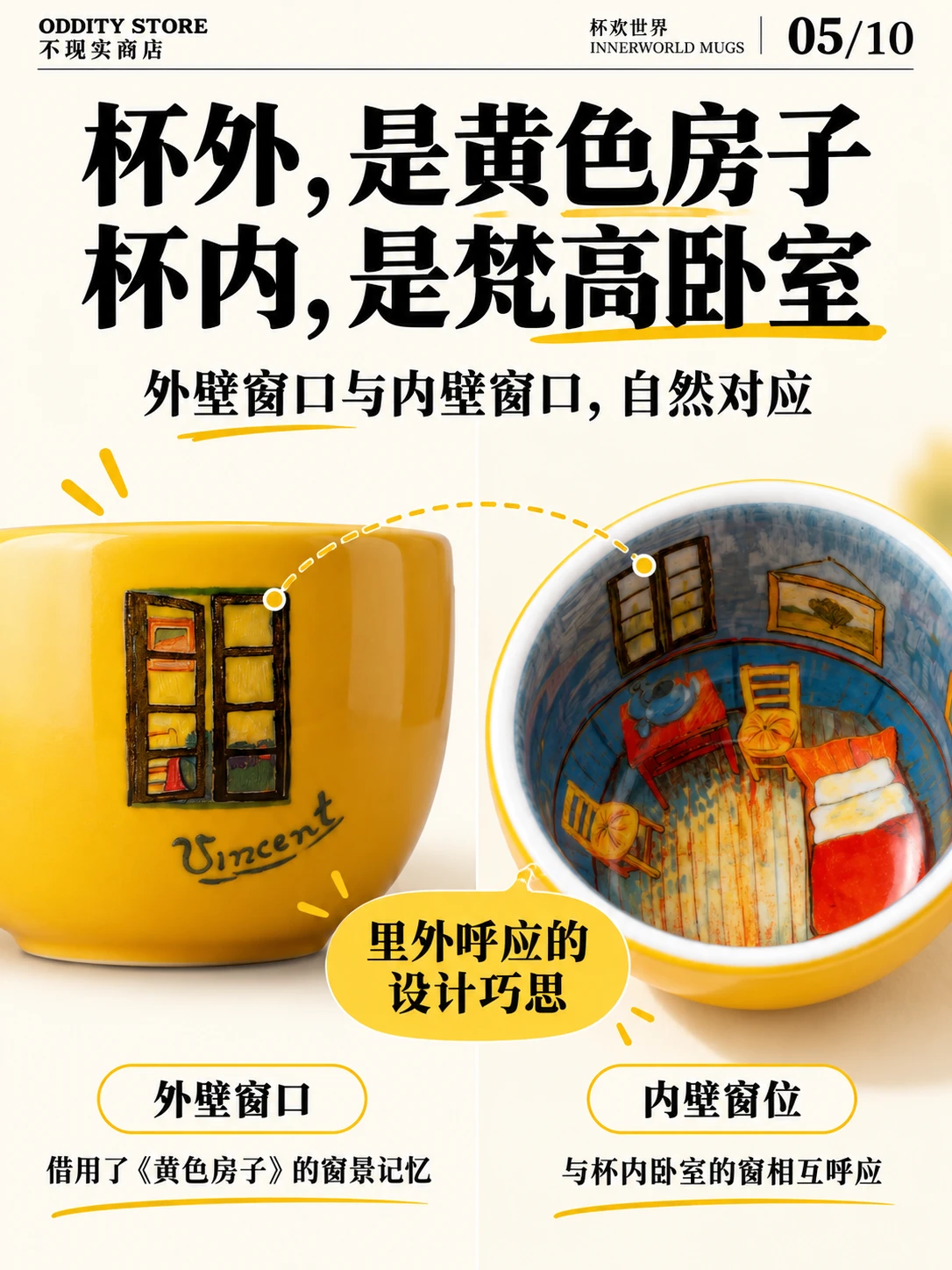 梵高卧室杯 产品详情 4