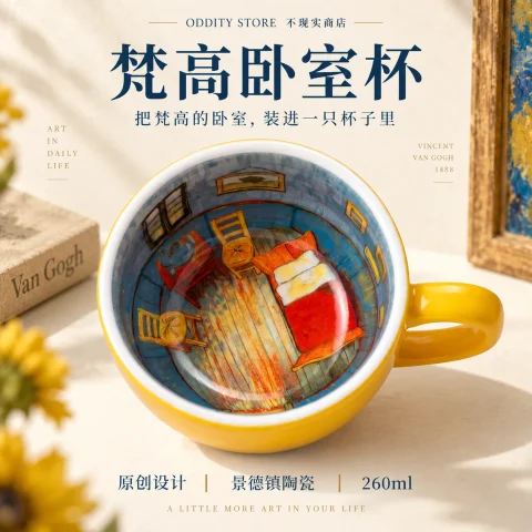 梵高卧室杯 商品方图 1